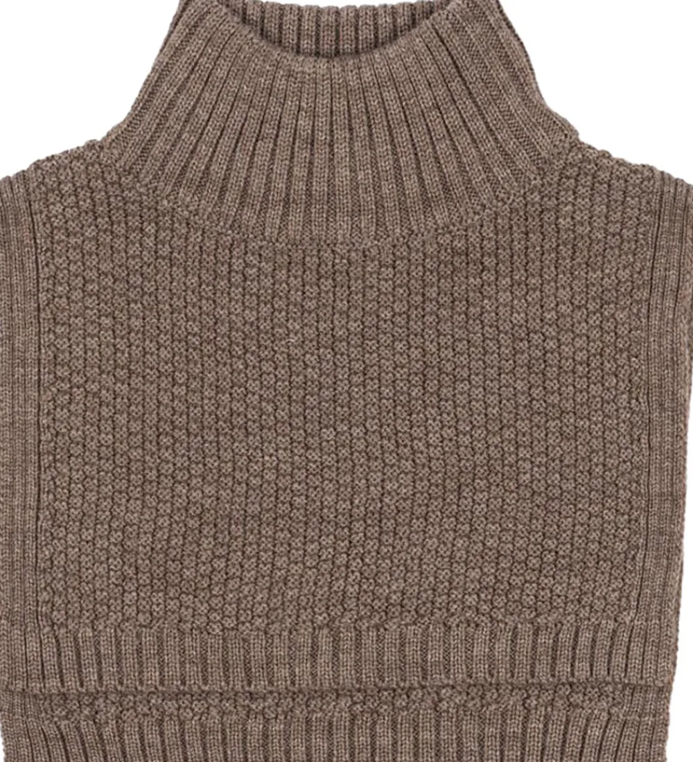 Konges Sløjd Tørklæder|Halsedisser*Halsedisse - Uld - Strik - Fruity - Brown Melange