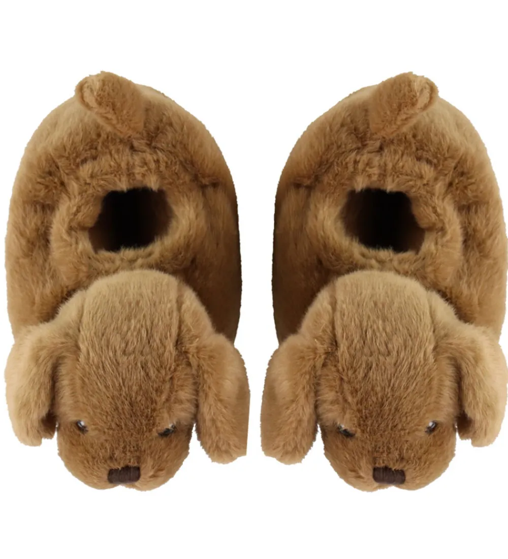 Konges Sløjd Hjemmesko*Hjemmesko - Sausage Dog Footies - Chicory Coffe
