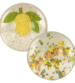 Bolde-Konges Sløjd Hoppebolde - 2-pak - Lemon/Tiger