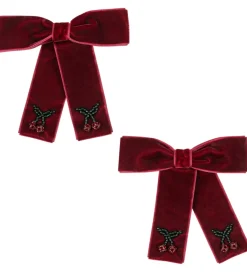 Konges Sløjd Hårpynt*Hårsløjfer - 8 cm - Juliette - 2-pak - Rio Red