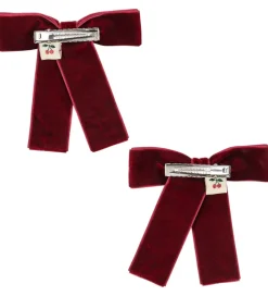 Konges Sløjd Hårpynt*Hårsløjfer - 8 cm - Juliette - 2-pak - Rio Red