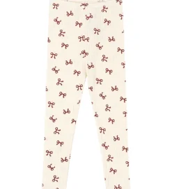 Konges Sløjd Leggings*Leggings - Minnie - Bow Rouge m. Hulmønster