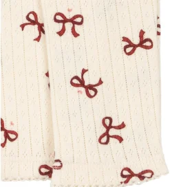 Konges Sløjd Leggings*Leggings - Minnie - Bow Rouge m. Hulmønster