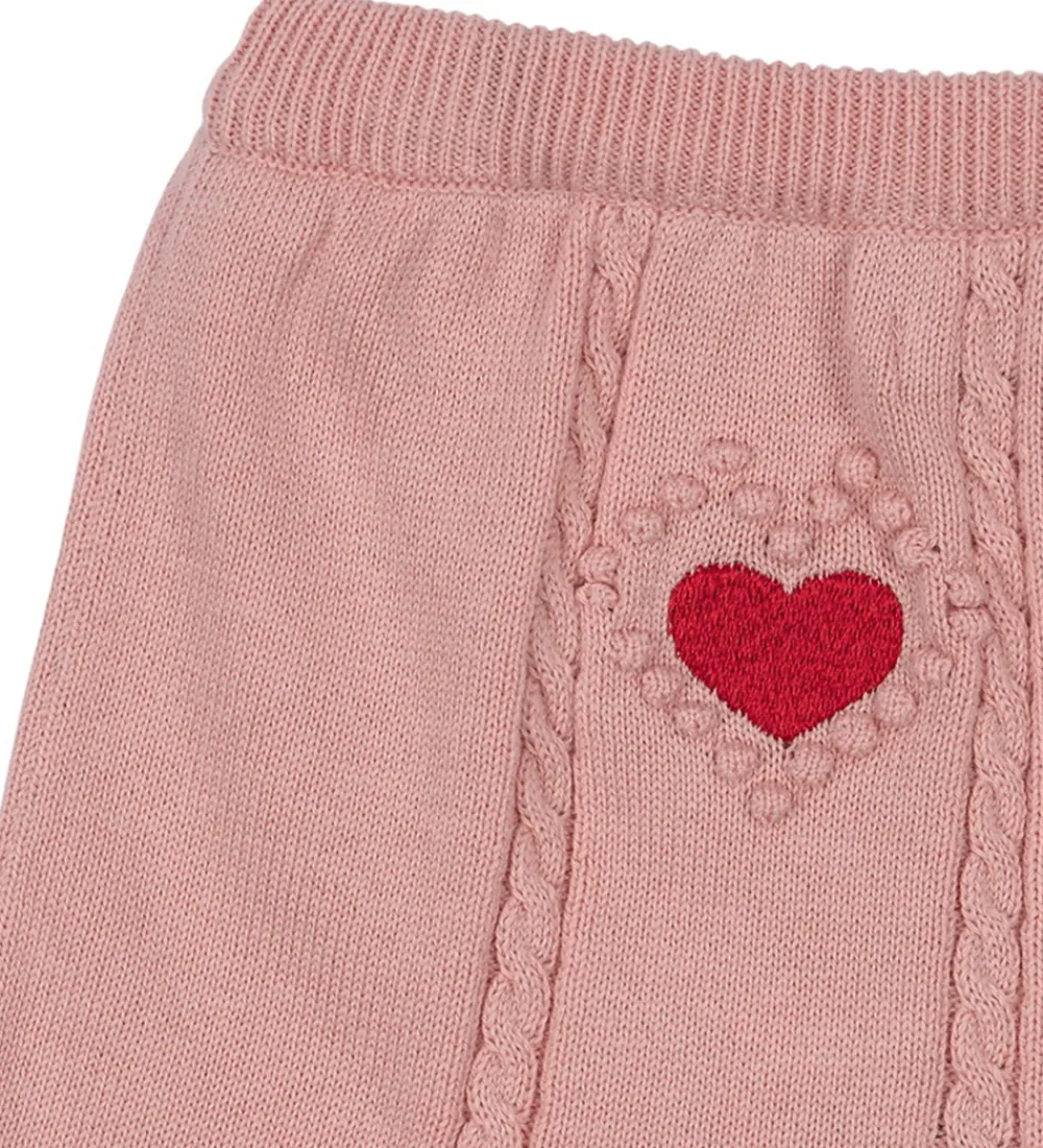 Konges Sløjd Nederdele*Nederdel - Strik - Soleil - Silver Pink