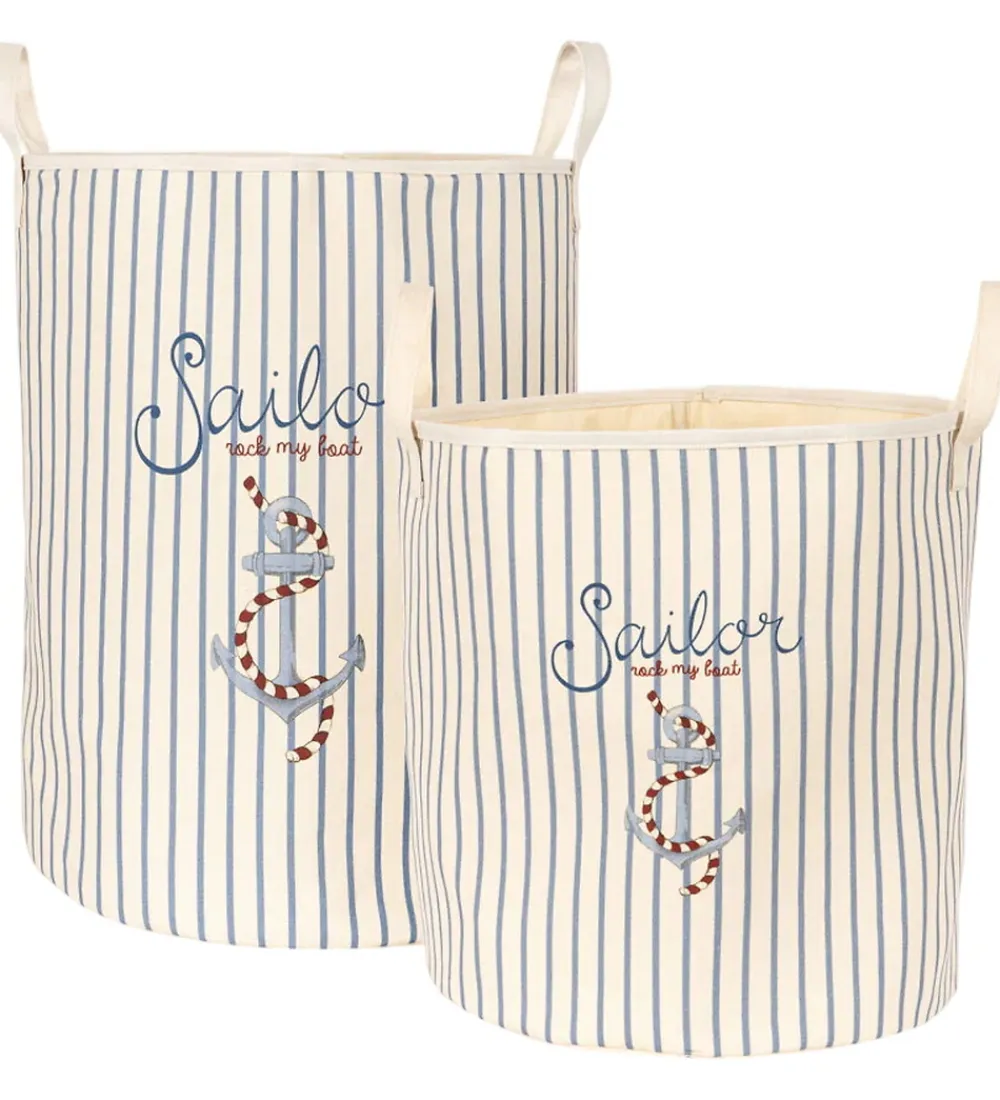 Konges Sløjd Kurve|Opbevaring*Opbevaringskurve - 2 stk. - Sailor Stripe
