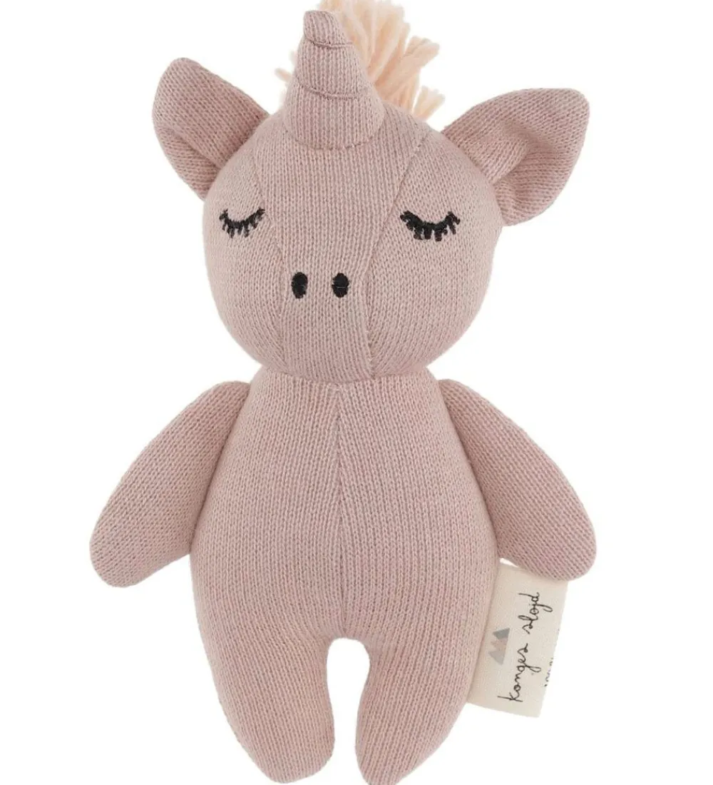 Gribelegetøj-Konges Sløjd Rangle - Mini Unicorn - Rose Fawn
