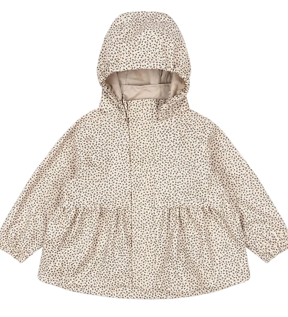 Konges Sløjd Regntøj*Regntøj m. Seler/Fleece - PU - Rainy Palme - Milk T
