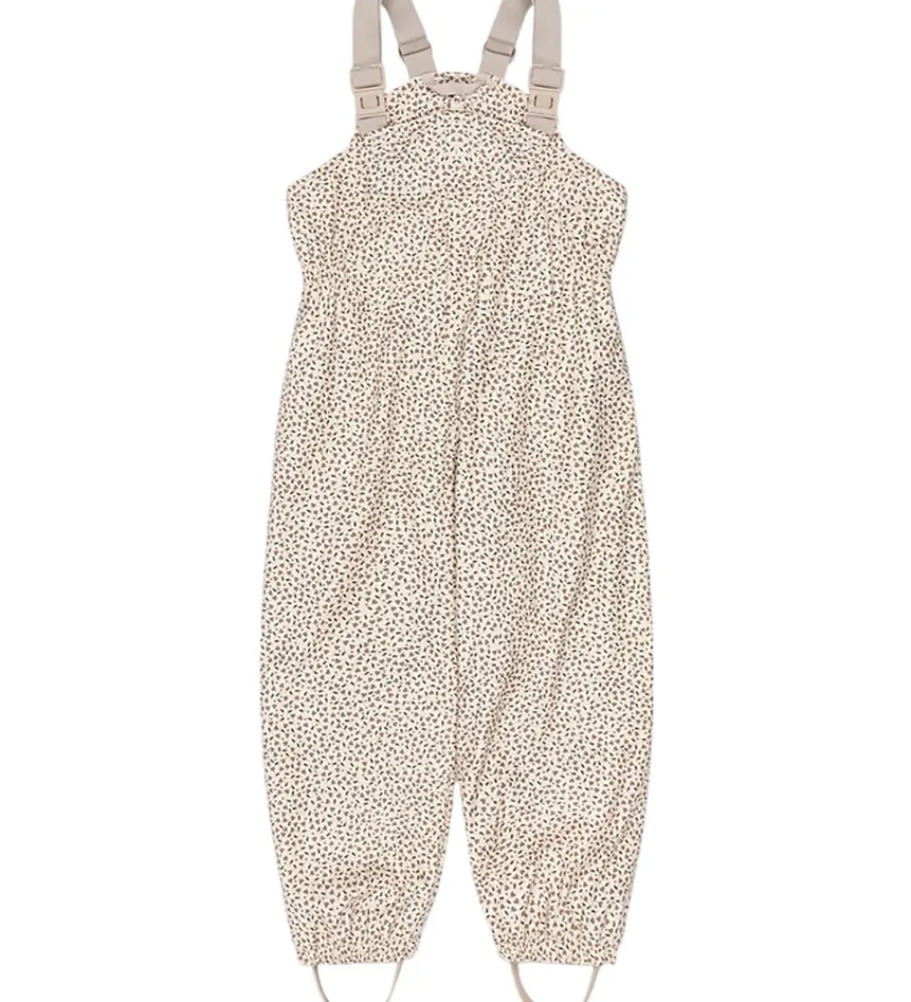 Konges Sløjd Regntøj*Regntøj m. Seler/Fleece - PU - Rainy Palme - Milk T