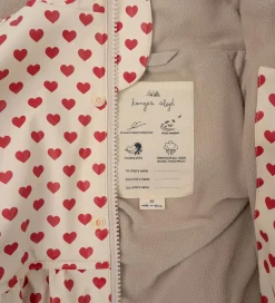Konges Sløjd Regntøj*Regntøj m. Seler/Fleece - PU - Rainy Palme - Coeur