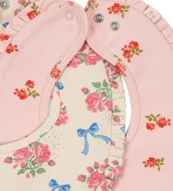 Savlesmække|Hagesmække-Konges Sløjd Savlesmække - 2-pak - Frill - Bella Rosita/Rosa