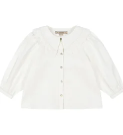 Skjorter-Konges Sløjd Skjorte - Coeur Collar - Optic White