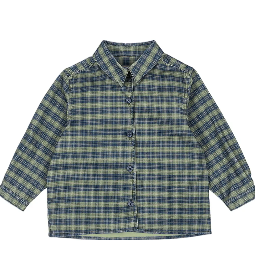 Konges Sløjd Skjorter*Skjorte - Fløjl - Cara - Laurel Blue Check