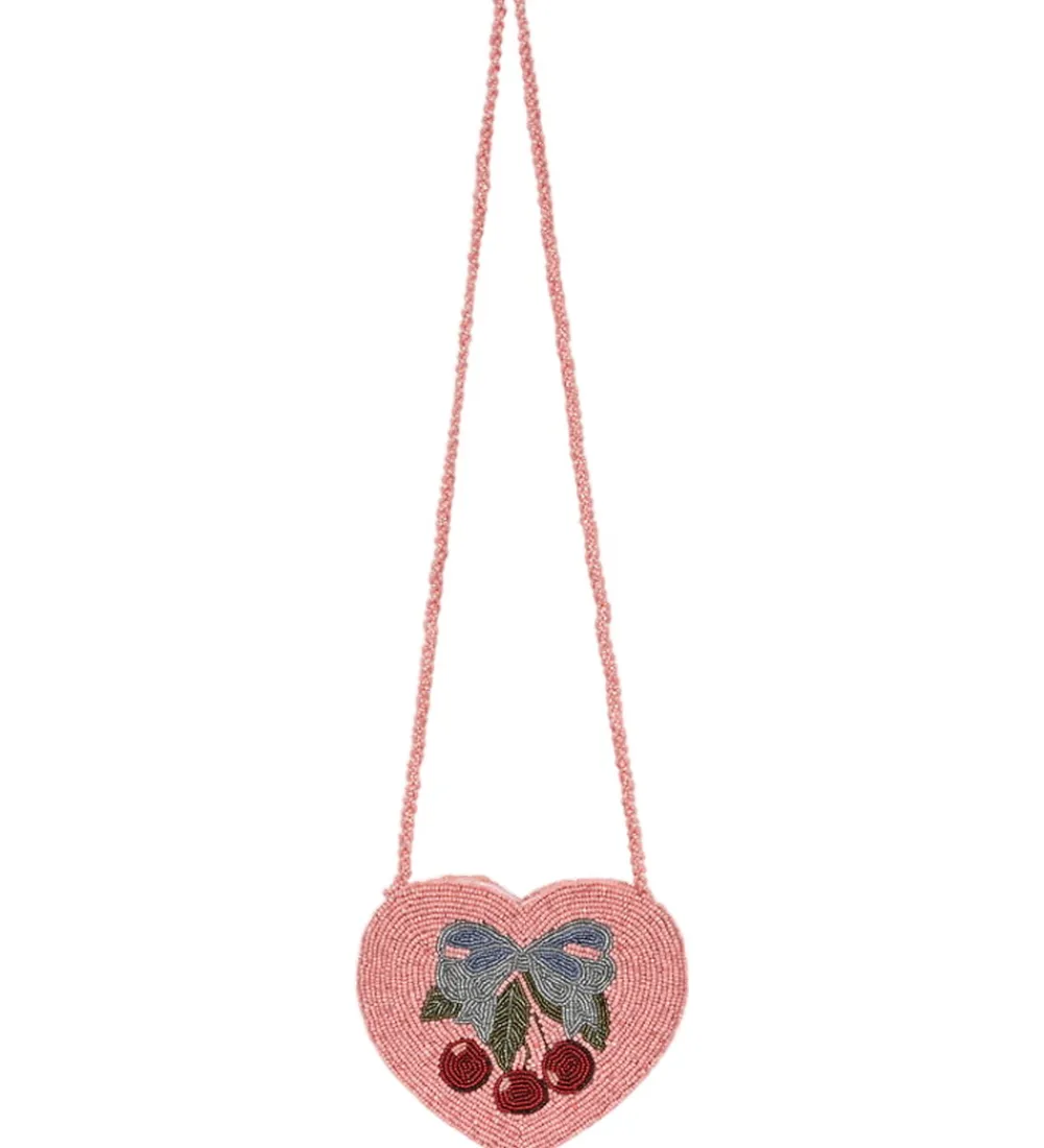 Konges Sløjd Tasker|Skuldertasker*Skuldertaske - Beaded Heart - Amarena