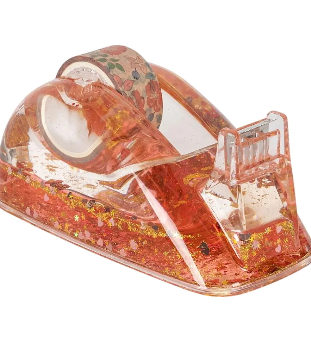 Skriveredskaber|Skole-Konges Sløjd Tapedispenser - Sparkle Splash - Red