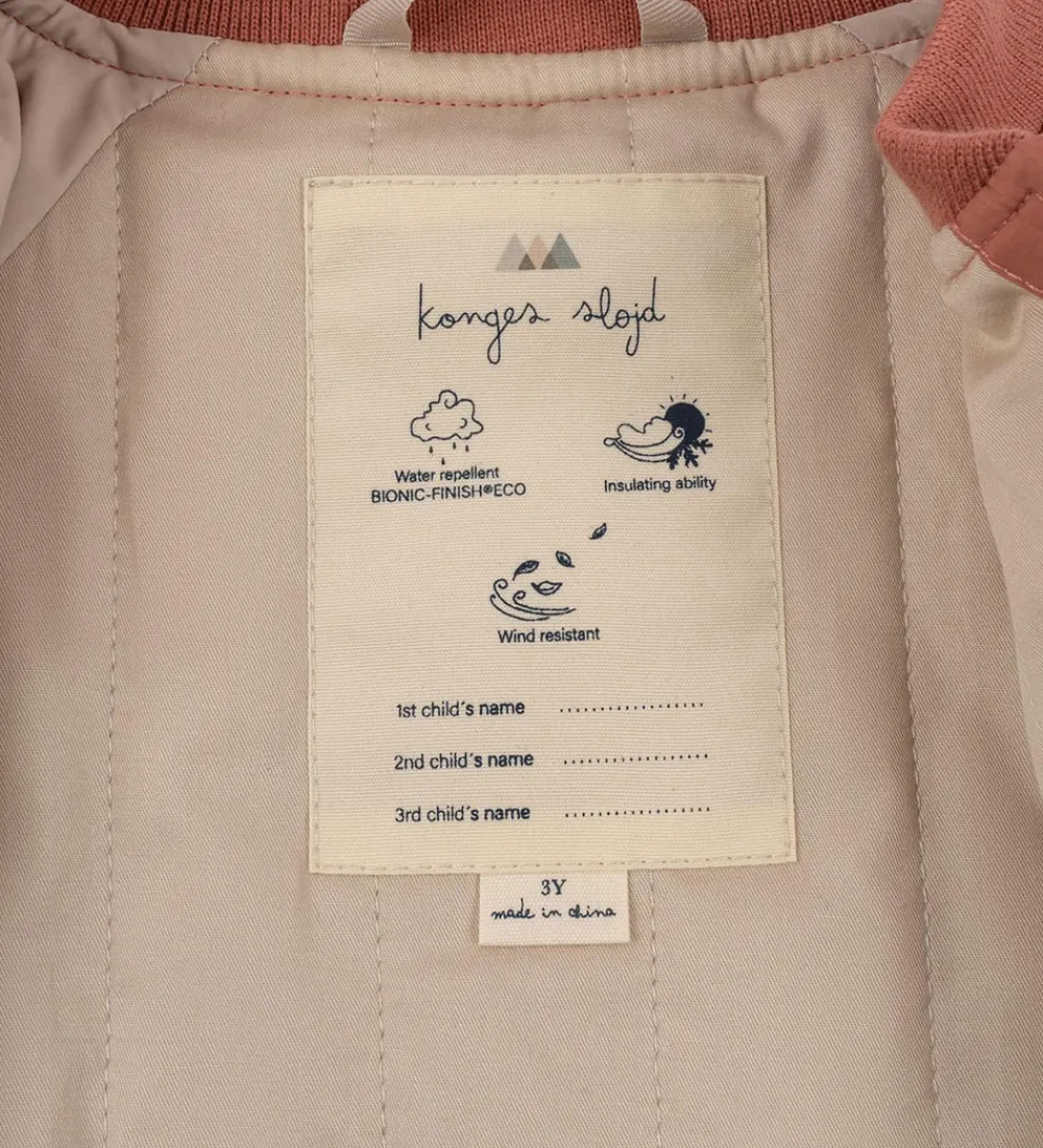 Termotøj-Konges Sløjd Termojakke - Juno Bomber - Canyon Rose