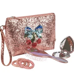 Konges Sløjd Toilettasker|Pleje- Og Toiletartikler*Toilettaske m. Tilbehør - Glitter Rose