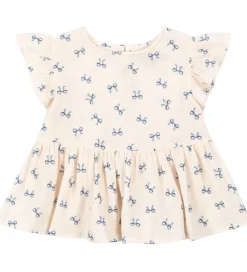 Toppe-Konges Sløjd Top - Musselin - Coco - Bow Bleu