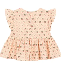 Toppe-Konges Sløjd Top - Musselin - Coco - Cherry Pink Motif