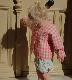 Termotøj-Konges Sløjd x Rosie H-W Termojakke - Peach Blossom Check