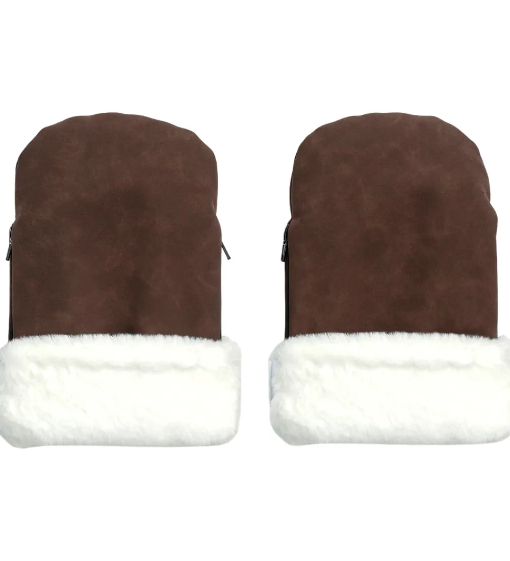 KongWalther Barnevognsudstyr|Barnevognshandsker*Barnevognshandsker - Østerbro - Chocolate Brown Faux