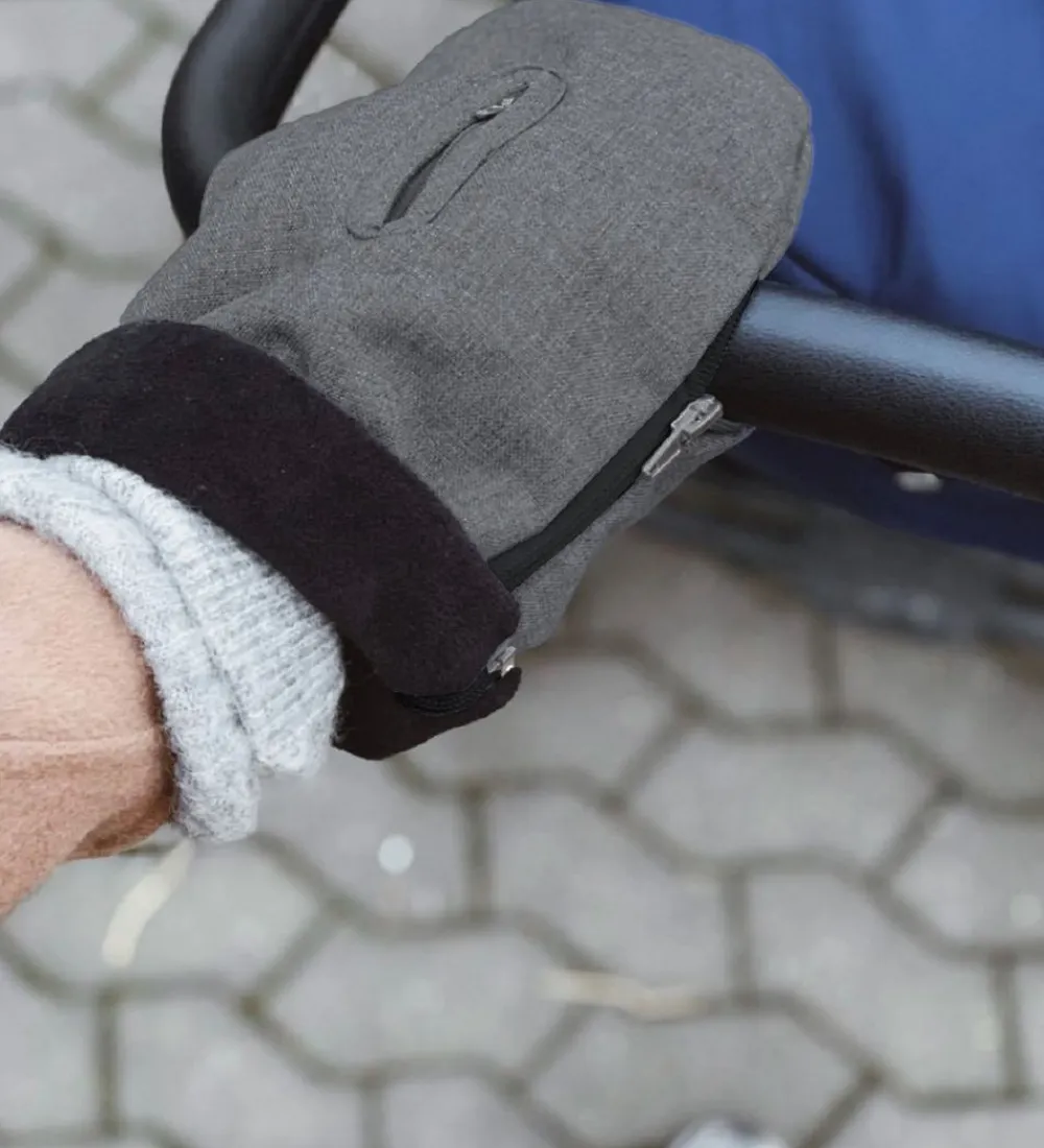 KongWalther Barnevognshandsker*Barnevognshandsker - Østerbro - Gråmeleret/Fleece