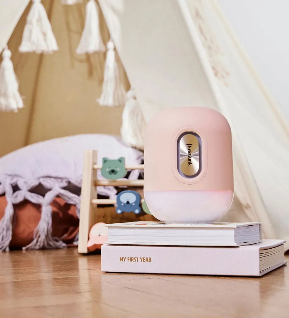 Fritstående Lamper|Lamper-Kreafunk Højtaler m. Lampe - Bluetooth - Glowie - Dusty Rose
