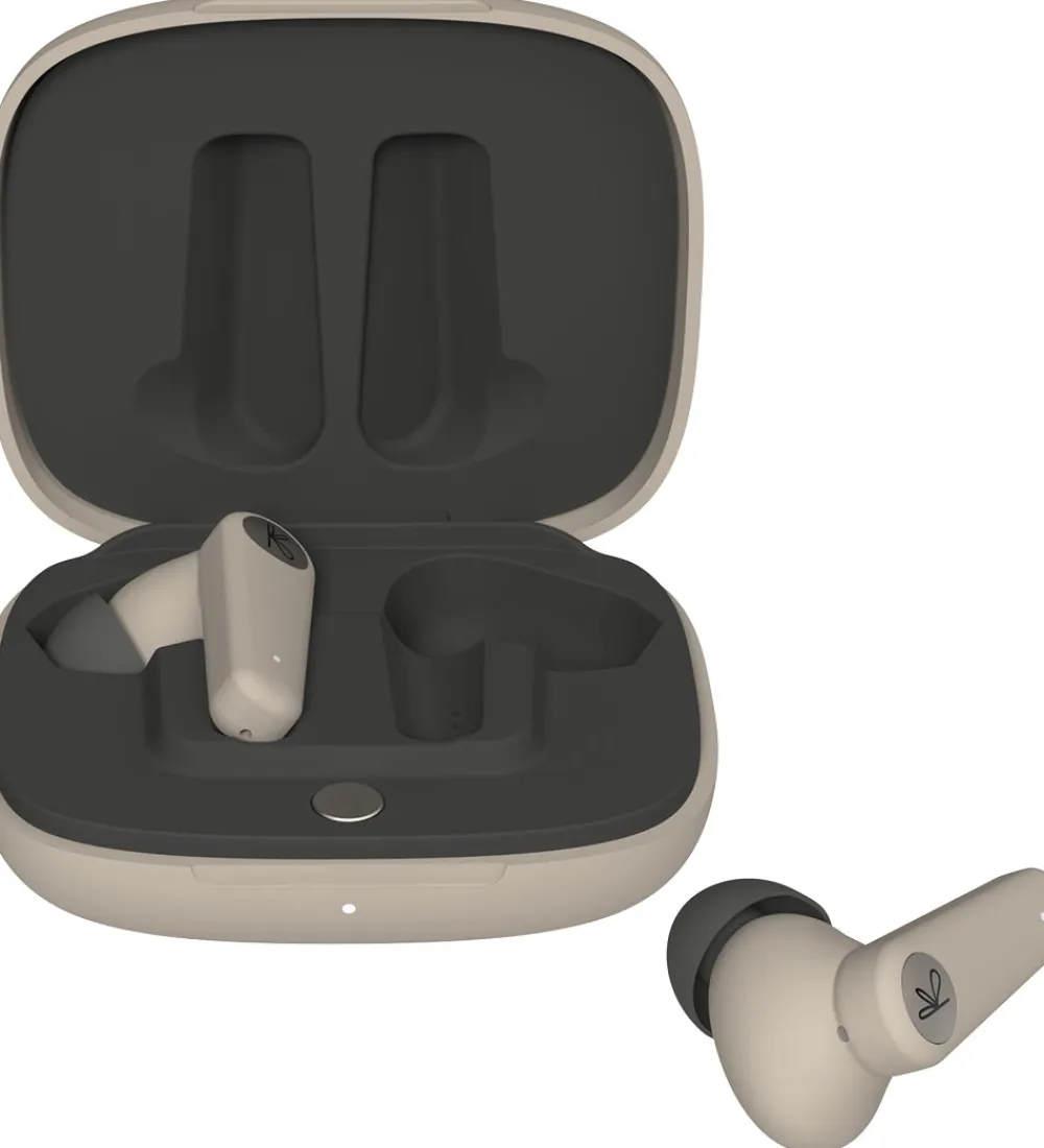 Høretelefoner-Kreafunk Høretelefoner - aSENSE - Bluetooth - Ivory Sand