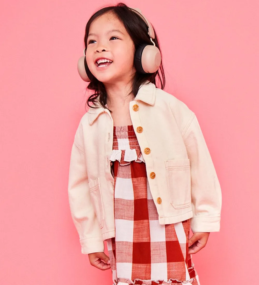 Høretelefoner-Kreafunk Høretelefoner - Buzz Junior - Ivory Sand