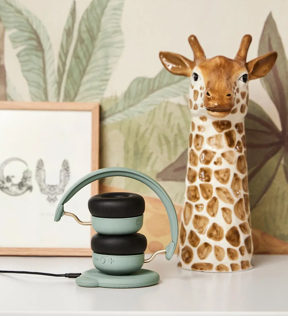 Høretelefoner-Kreafunk Høretelefoner - Buzz - Dusty Green