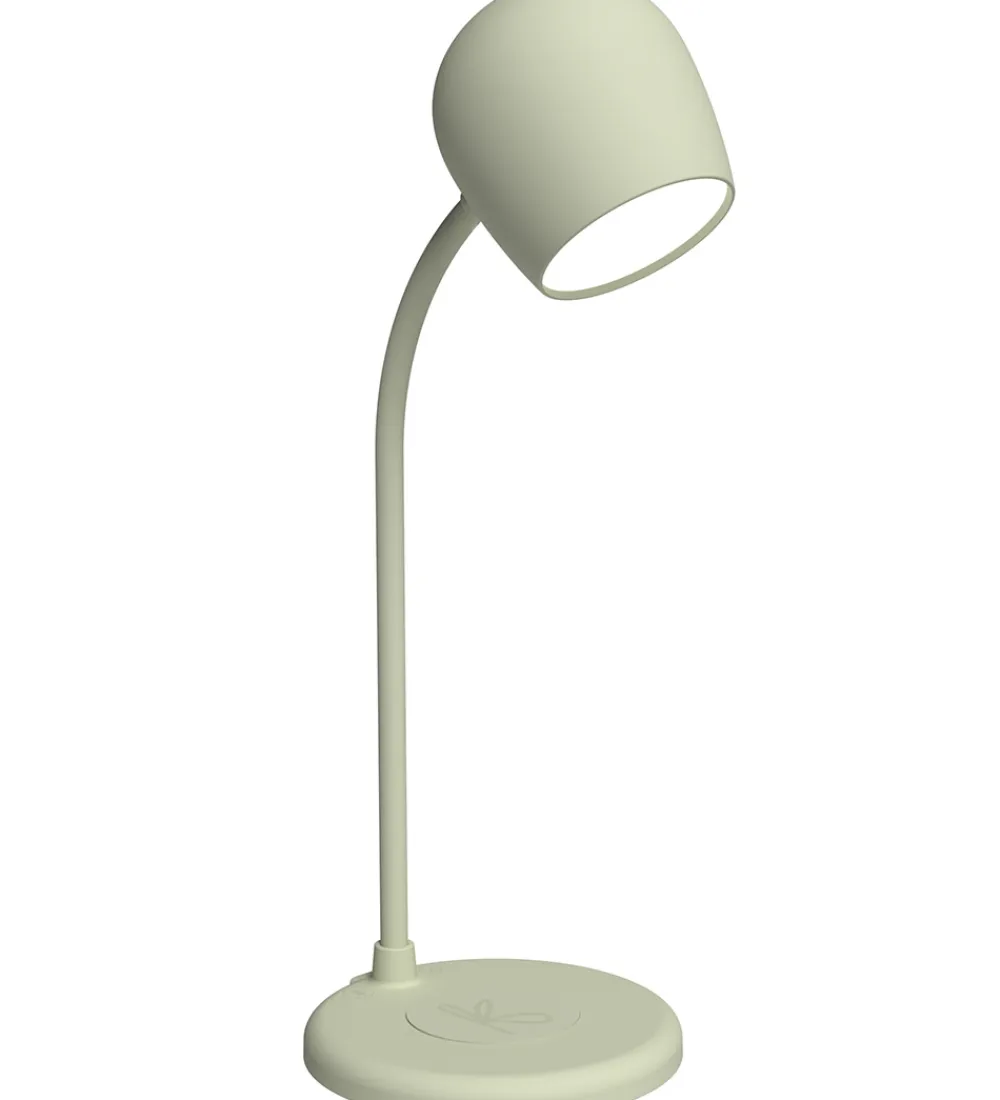 Adaptere Og Opladere-Kreafunk Lampe m. Oplader + Højtaler - Ellie - Dusty Olive