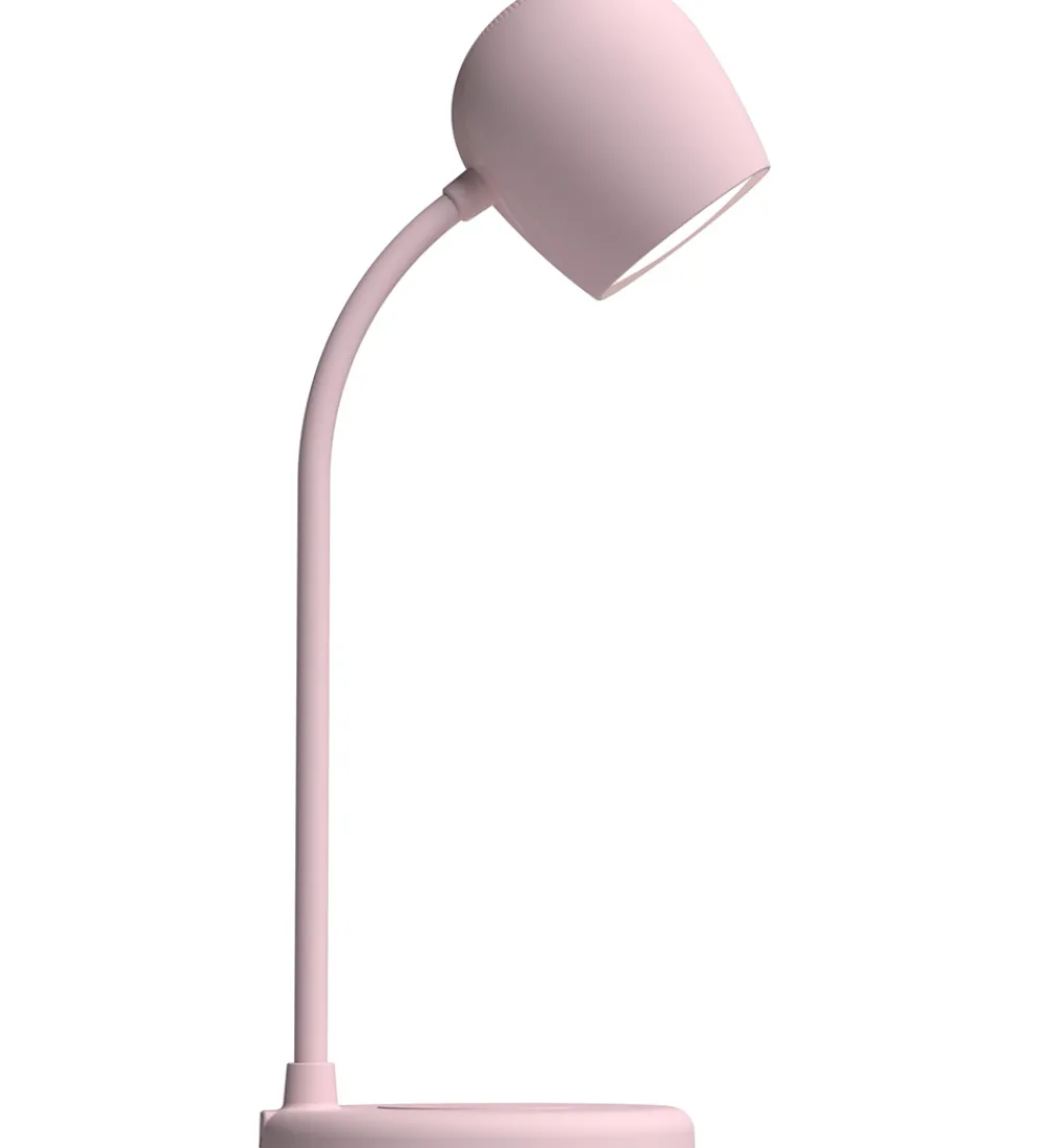 Adaptere Og Opladere-Kreafunk Lampe m. Oplader + Højtaler - Ellie - Dusty Rose