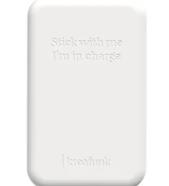 Powerbanks-Kreafunk Powerbank - toCHANGE QI - Hvid - 5.000mAh