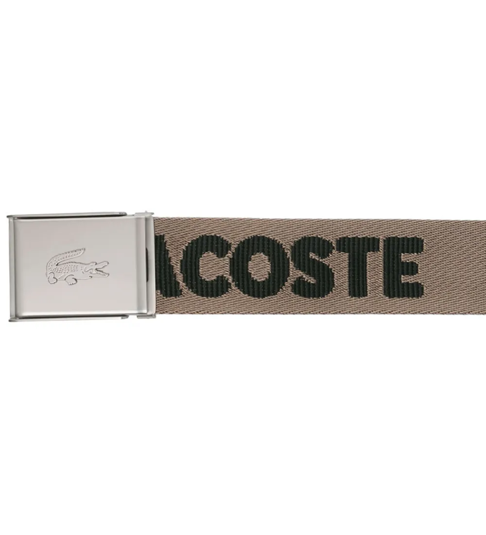 Lacoste Bælter*Bælte - Jaquard Webbing - Morel Noir
