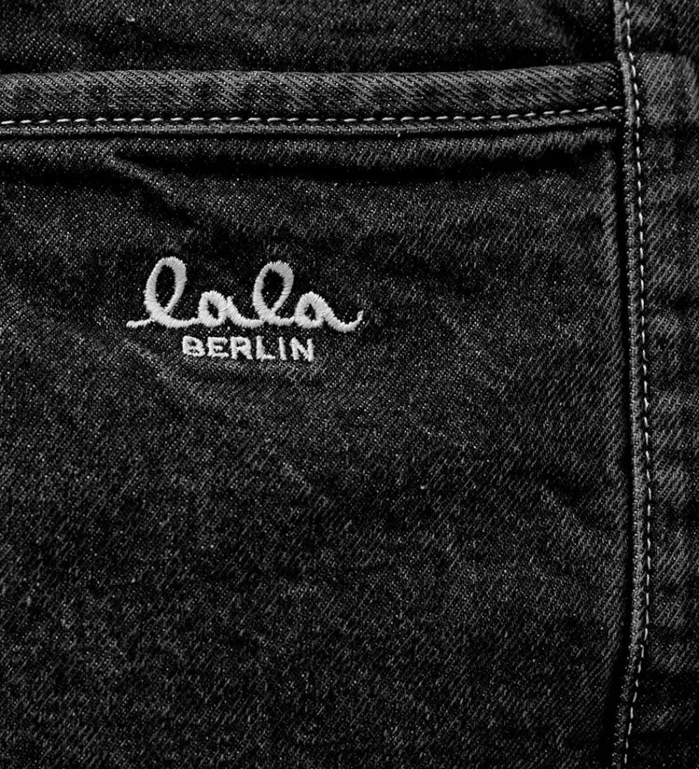 Shoppers-Lala Berlin Shopper - Carmela - Denim Washed Black