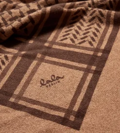 Lala Berlin Tørklæder*Tørklæde - Triangle Trinity Classic M - Beige