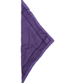 Tørklæder-Lala Berlin Tørklæde - Triangle Trinity M - 162x85 - Iris