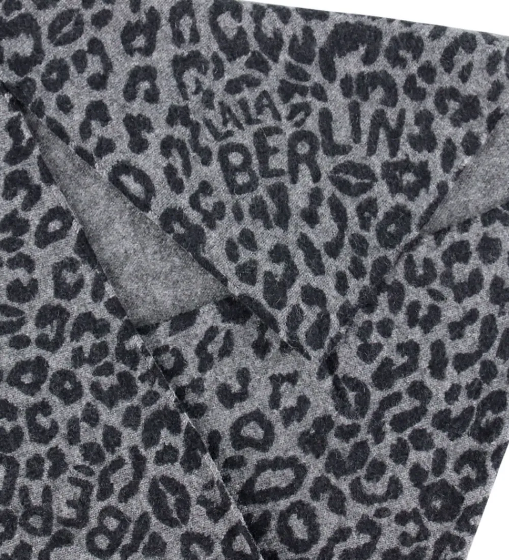 Tørklæder-Lala Berlin Tørklæde - 162x85 - Triangle M - Asphalt Leo