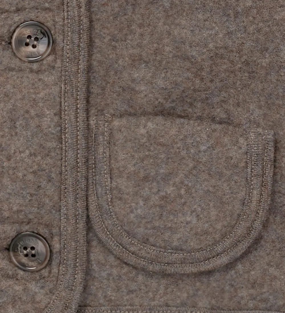 Cardigans-Lalaby Cardigan - Uld - Chocolate