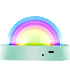 Fritstående Lamper|Lamper-Lalarma Lampe - Dancing Rainbow - 18x11x4 cm - Mint