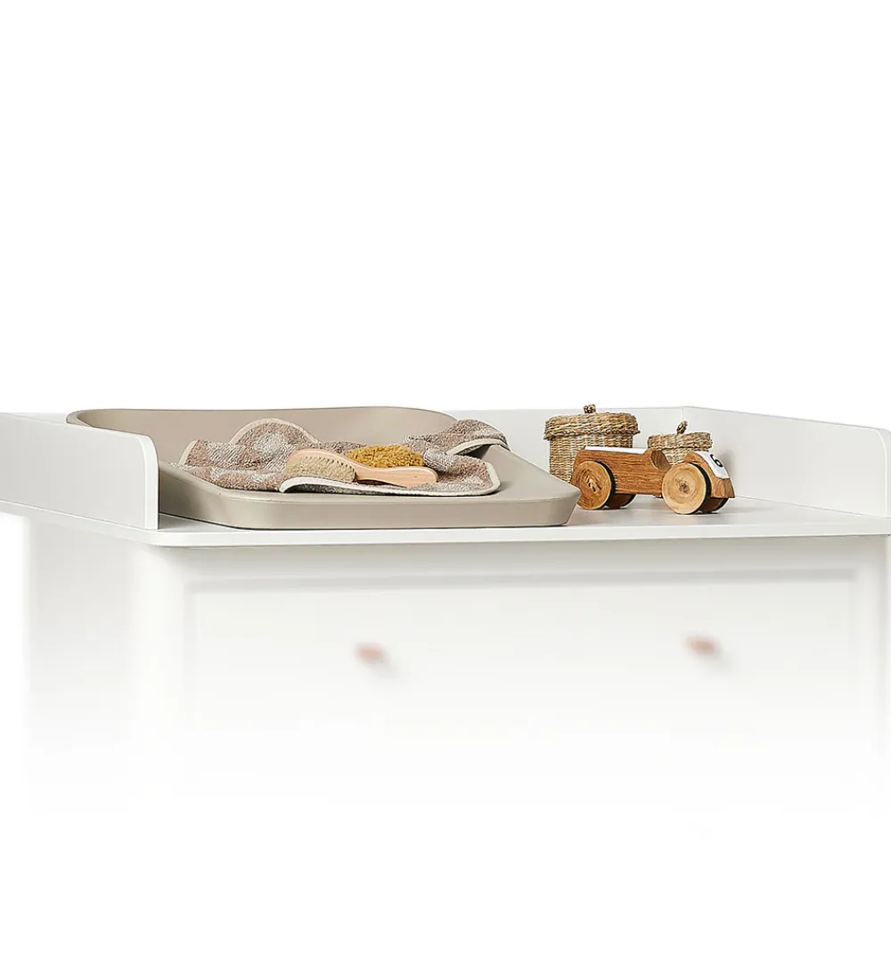 Pusleborde|Kommoder-Leander Classic Pusleenhed til Kommode - 94x72x12 cm - Hvid