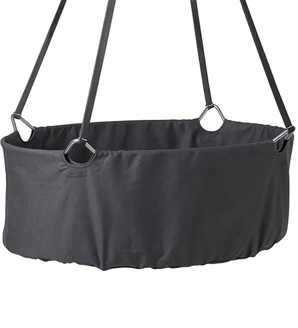 Leander Senge*Classic Vugge m. Madras - 83x50x30 cm - Grå