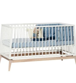 Leander Senge*Luna Babyseng - 140x70 - Hvid/Eg