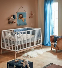 Leander Senge*Luna Babyseng - 140x70 - Hvid/Eg