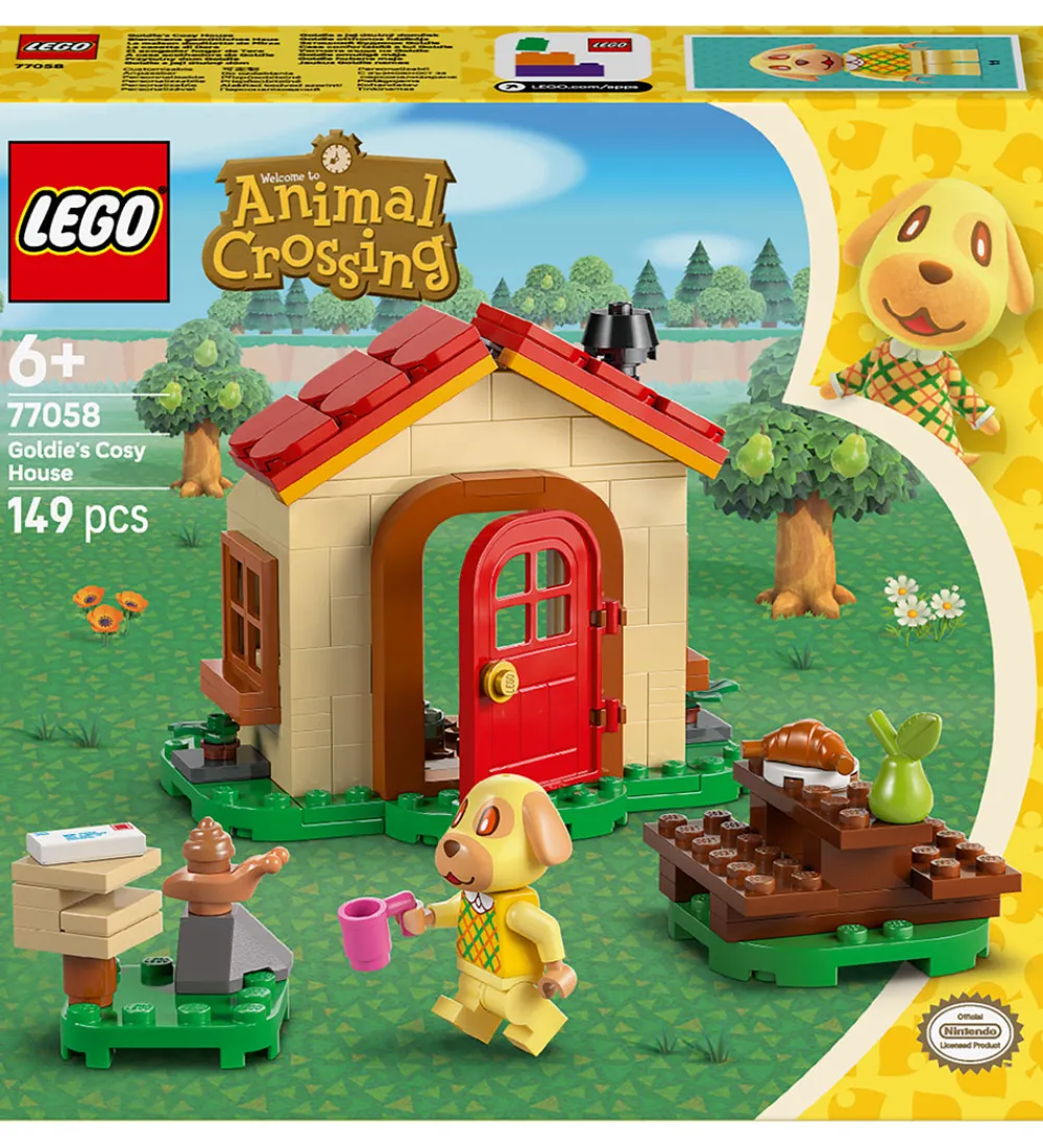 Lego®|Konstruktionslegetøj-LEGO® Animal Crossing - Goldie I Sit Hyggelige Hus 77058 - 149 D