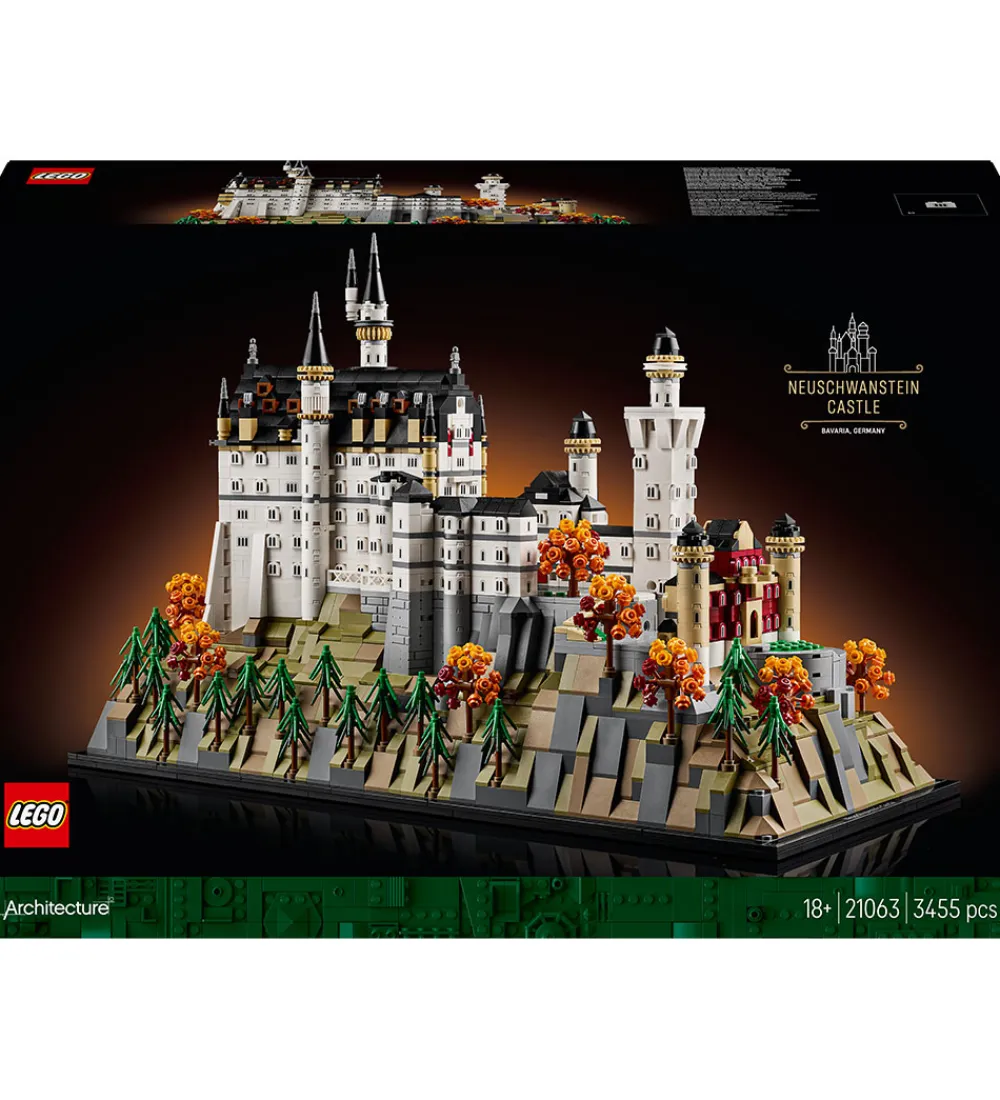 LEGO® Lego®|Konstruktionslegetøj*Architecture - Neuschwanstein Slot 21063 - 3455 Dele