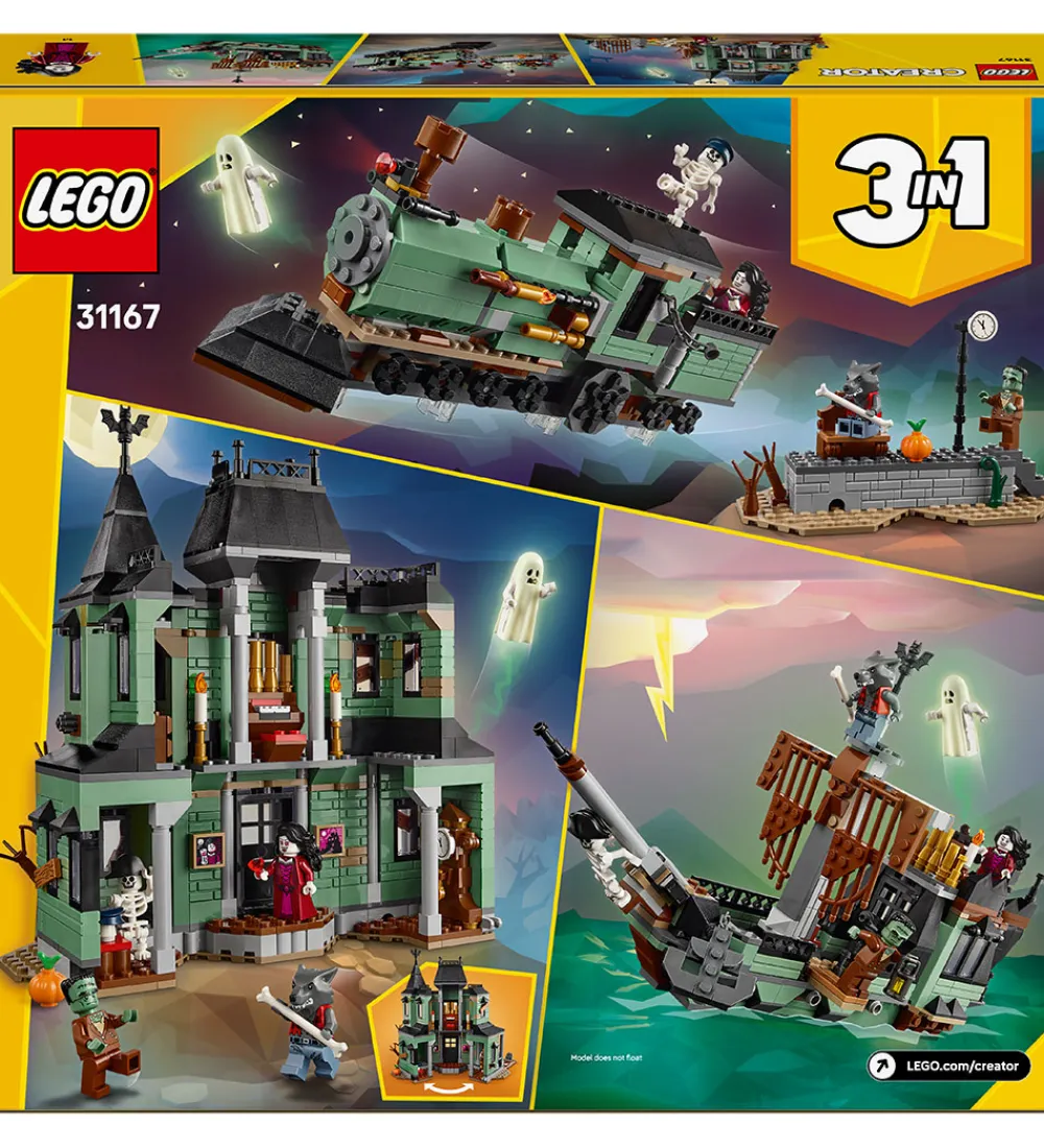 LEGO® Lego®|Konstruktionslegetøj*Creator - Hjemsøgt Palæ 31167 - 3-i-1 - 736 Dele