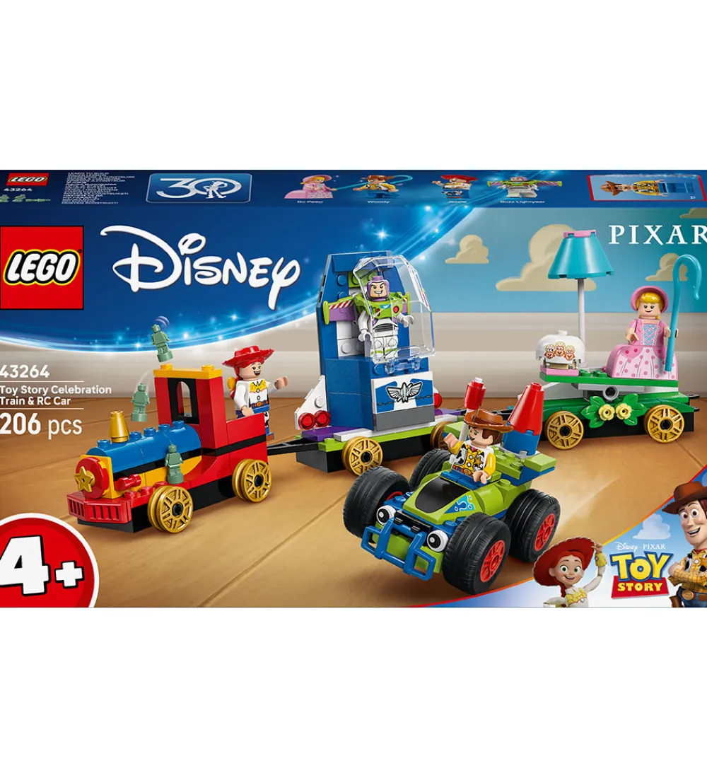 LEGO® Lego®|Konstruktionslegetøj*Disney - Toy Story-fejring: Tog og fje... 43264 - 206 Dele