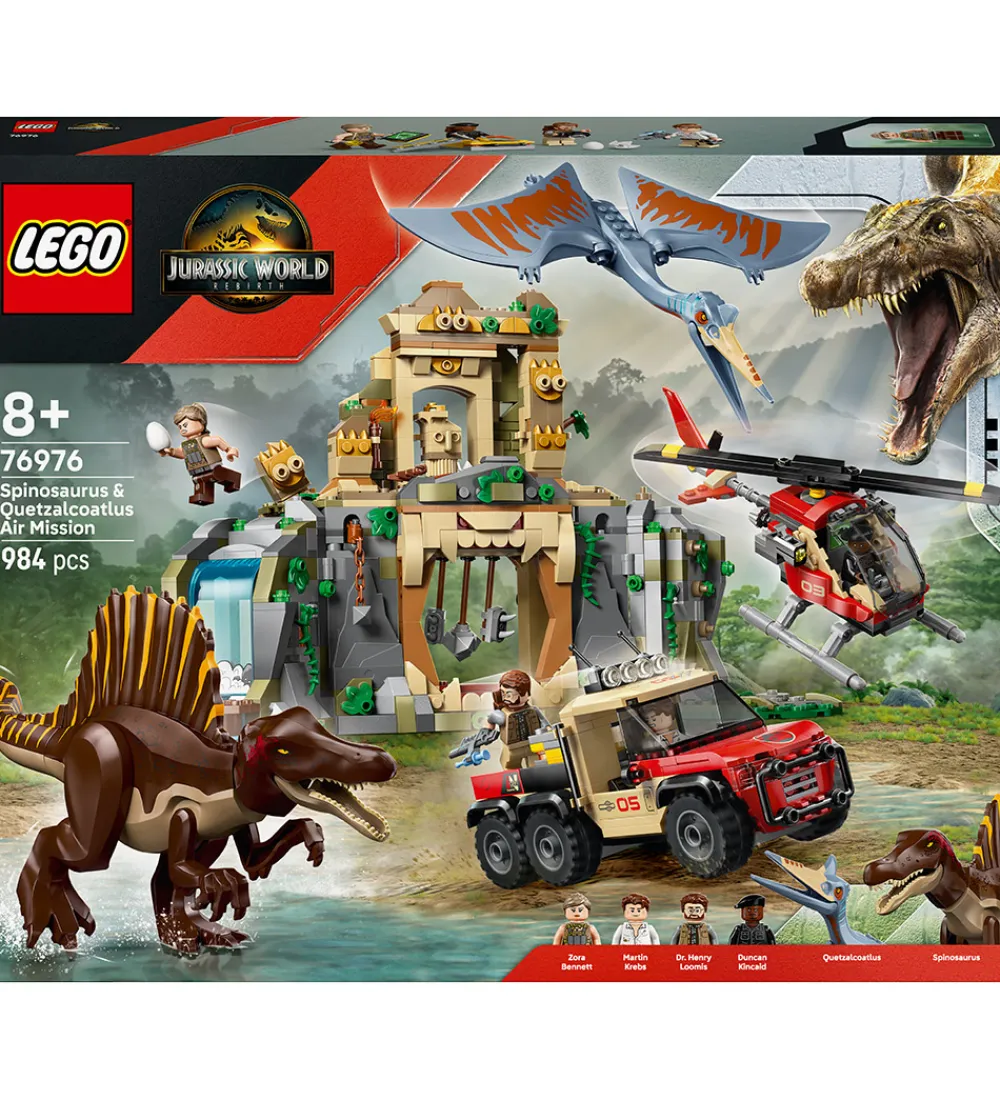 LEGO® Lego®|Konstruktionslegetøj*Jurassic World - Luftmission: Spinosau... 76976 - 984 Dele