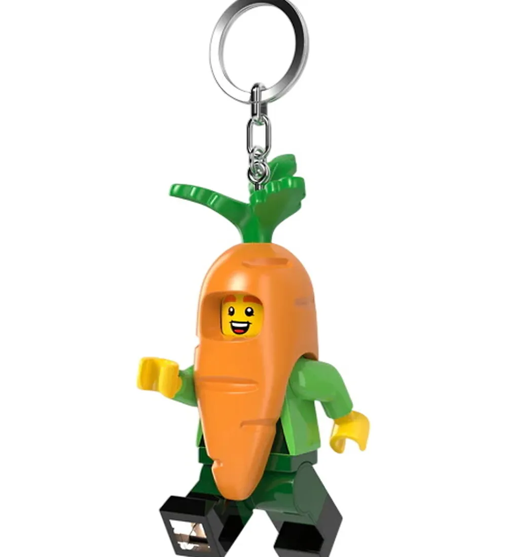 Lego®-LEGO® Nøglering m. Lommelygte - Gulerodsfyr