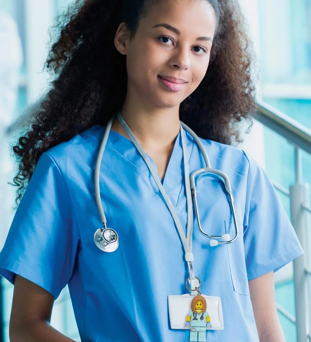 LEGO® Lommelygter|Nøgleringe*Nøglering m. Lommelygte - Nurse